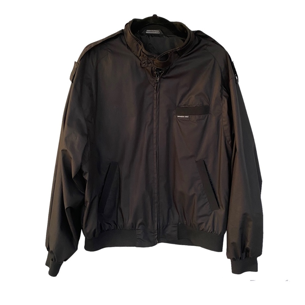 Vintage Members Only Jacket Size Large Black
